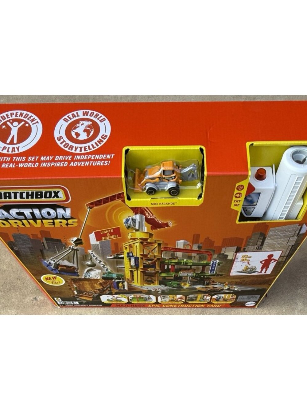 Mattel HPD62 Matchbox Action Drivers Epic Construction Yard, Lights and Sounds - Picture 11 of 11
